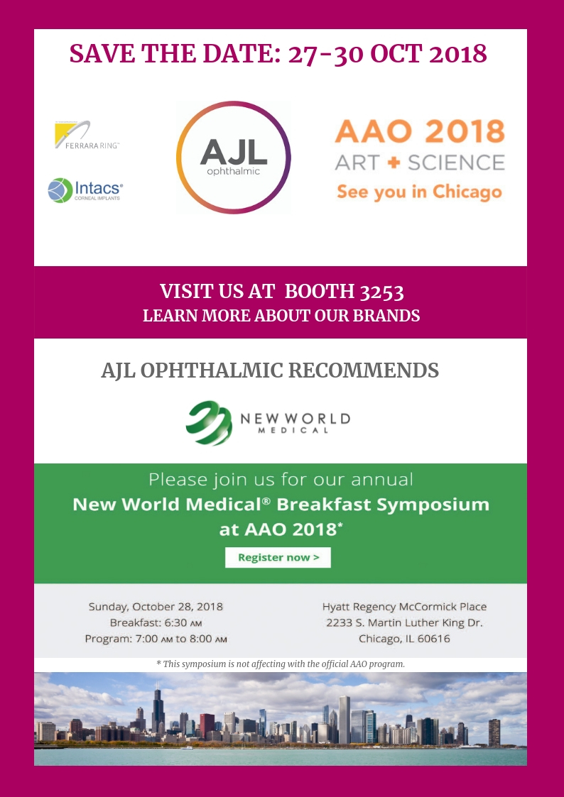 American Academy of Ophthalmology AAO 2018 AJL Ophthalmic